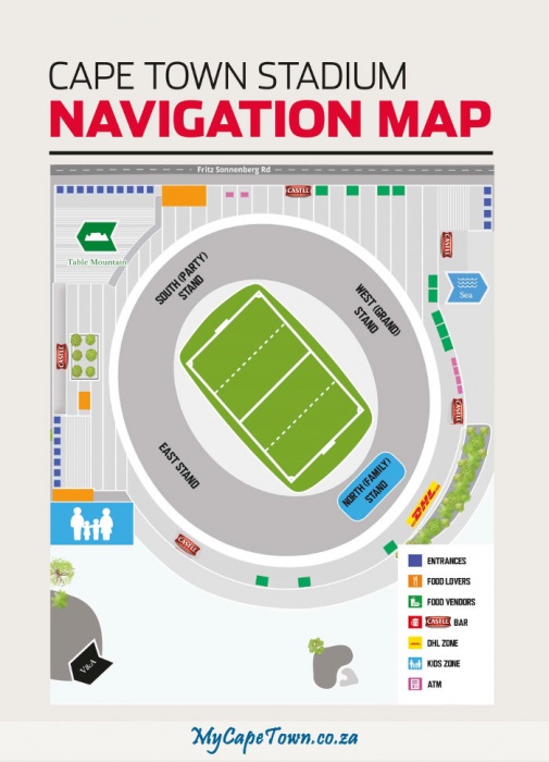 Cape Town Stadium Map